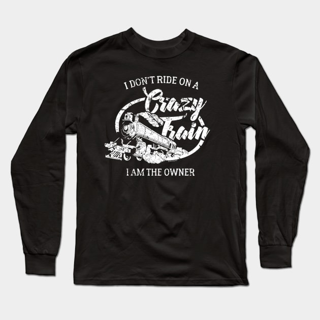 Crazy Train.... Long Sleeve T-Shirt by EddieBalevo